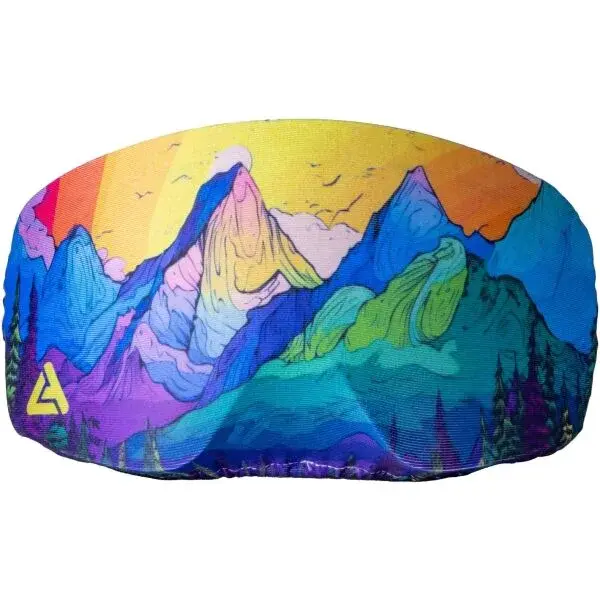 Laceto SKI GOGGLES COVER STYLIZED MOUNTAINS Textilný obal na lyžiarske okuliare, mix, veľkosť