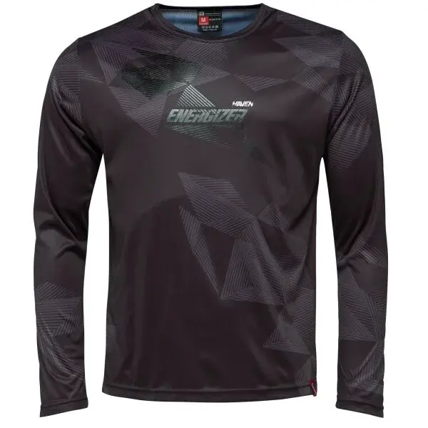 HAVEN ENERGIZER CRAZY LONG Pánsky voľný cyklistický dres, čierna, veľkosť