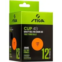 Stiga CUP ABS ORANGE 12-PACK Loptičky na stolný tenis, oranžová, veľkosť