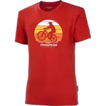 PROGRESS BARBAR BIKER Pánske bambusové tričko, červená, veľkosť