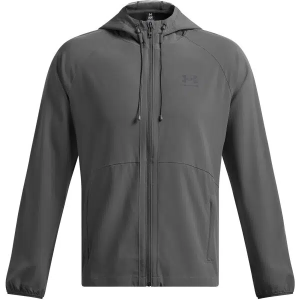 Under Armour STRETCH WOVEN WINDBREAKER Pánska bunda, tmavo sivá, veľkosť M