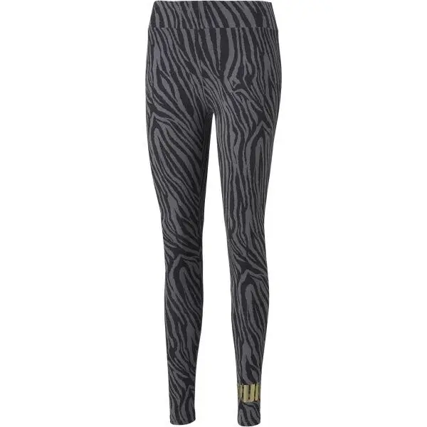 Puma ESS+ TIGER AOP LEGGINGS Dámske legíny, čierna, veľkosť