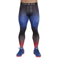 Pánské/chlapecké legíny BAS BLACK Quantum modro-červená S