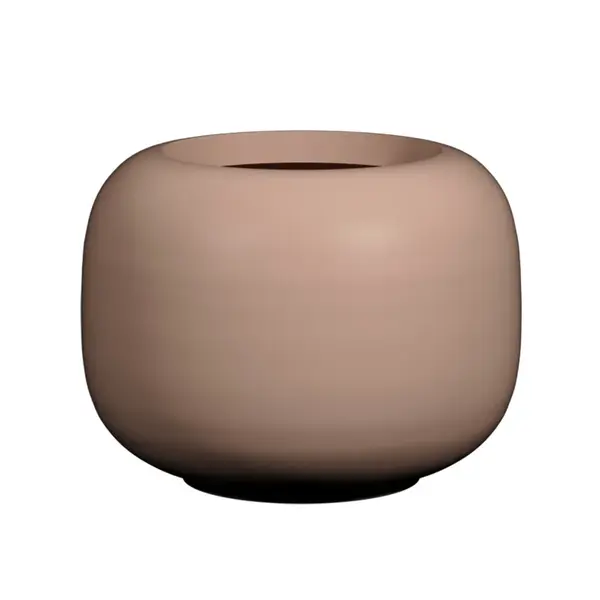 Květináč Sphere Low, pudrově růžová, více velkostí - Pottery Pots Velikost: XS - ⌀ 34,6, v. 26,1 cm