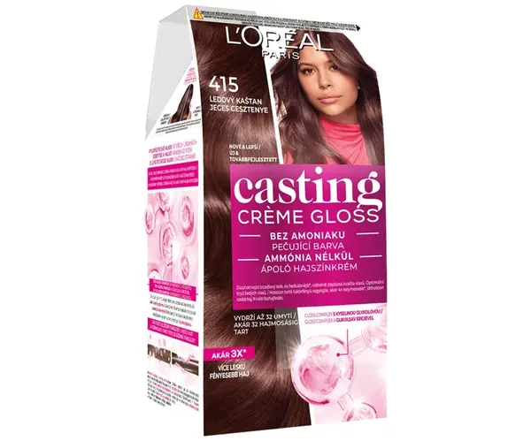 Přeliv bez amoniaku Loréal Casting Créme Gloss - 554 chilli čokoláda - L’Oréal Paris + dárek zdarma