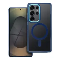 Zadní kryt COLOR EDGE MAG COVER case compatible with MagSafe pro Samsung Galaxy S25 Ultra, modrá