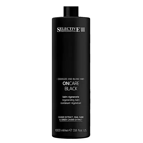 Regenerační balzám pro poškozené vlasy Selective Professional OnCare Black Regenerating Balm - 1000 ml + dárek zdarma