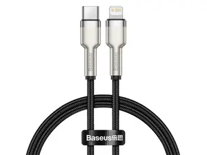 Datový kabel Baseus Cafule Series Metal Type-C/Lightning PD 20W 0.25m, černá