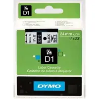 Dymo D1 53713, S0720930, 24mm x 7m černý tisk / bílý podklad, originální páska