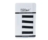 Vlnitá sponka Eurostil Professional - 5 cm, černá - 24 ks (01609/50)