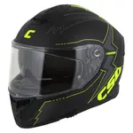 Moto přilba Cassida Integral GT 2.1 Flash černá matná/žlutá fluo/tmavě šedá 3XL (65-66)
