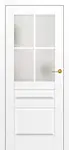 Bílé interiérové dveře Peonia 3 (UV Lak) - Výška 210 cm