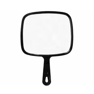 Kadeřnické zrcátko s rukojetí Duko 417 - 23 x 32 cm, černé + dárek zdarma