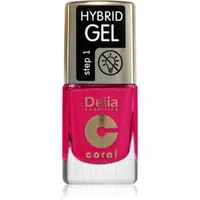 Delia Cosmetics Coral Nail Enamel Hybrid Gel gélový lak na nechty odtieň 147 11 ml