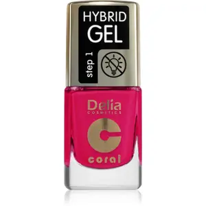 Delia Cosmetics Coral Nail Enamel Hybrid Gel gélový lak na nechty odtieň 147 11 ml