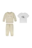 Dětská souprava Calvin Klein Jeans 3-pack zelená barva, IN0IN00011