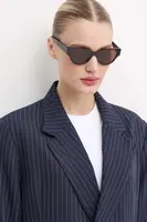 Sluneční brýle Bottega Veneta dámské, hnědá barva, BV1319S