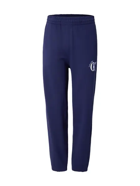 Calvin Klein Jeans Nohavice  námornícka modrá / pastelovo modrá / biela