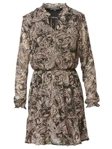 KOROSHI Šaty  hnedá / čierna