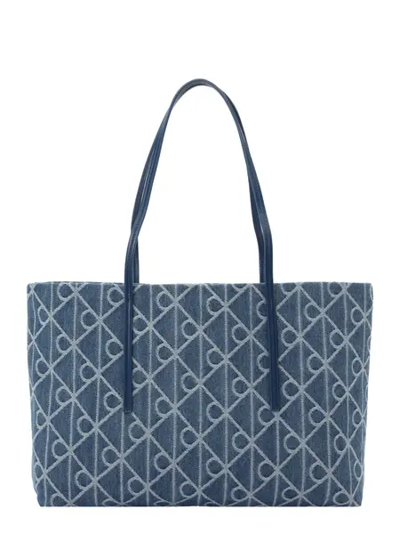 Calvin Klein Shopper  modrá denim / svetlomodrá