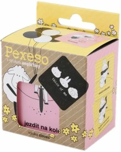 Think of me - pexeso s výukou angličtiny, 36 kartiček v krabičce