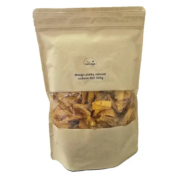 NONAGE Mango plátky sušené natural BIO 500 g