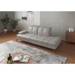 Sit & More LENOŠKA, textil, kůže, světle šedá