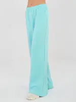 Mintové kalhoty s volným střihem