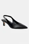 Kožené lodičky MICHAEL Michael Kors Marcia Kitten Sling Pump