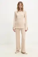 Svetr a kalhoty Answear.LAB béžová barva