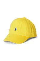 Dětská bavlněná kšiltovka Polo Ralph Lauren žlutá barva, 322785653062