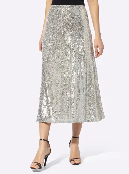 heine Sukňa  strieborná