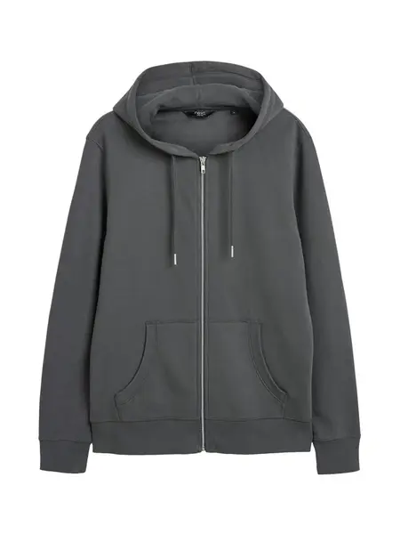 Next Tepláková bunda  tmavosivá