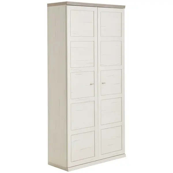 Hom`in SKŘÍŇ NA ŠANONY, šedá, bílá, 100,8/209,2/43 cm