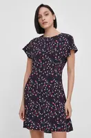 Šaty Tommy Hilfiger tmavomodrá barva, mini, WW0WW42441