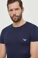Tričko Emporio Armani Underwear 2-pack tmavomodrá barva, s potiskem, 111670 4R733