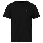 Horsefeathers T-SHIRT VERTICAL MINI LOGO Pánské tričko, černá, velikost