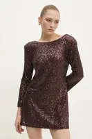 Šaty Answear.LAB hnědá barva, mini