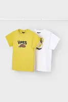 Dětské bavlněné tričko Mayoral 2-pack zelená barva, s potiskem, 3040