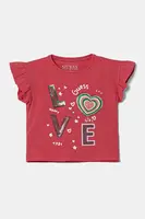 Dětské tričko Guess růžová barva, K5RI13 K6YW4