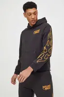 Bavlněná mikina Puma pánská, černá barva, s kapucí, s potiskem, 624759