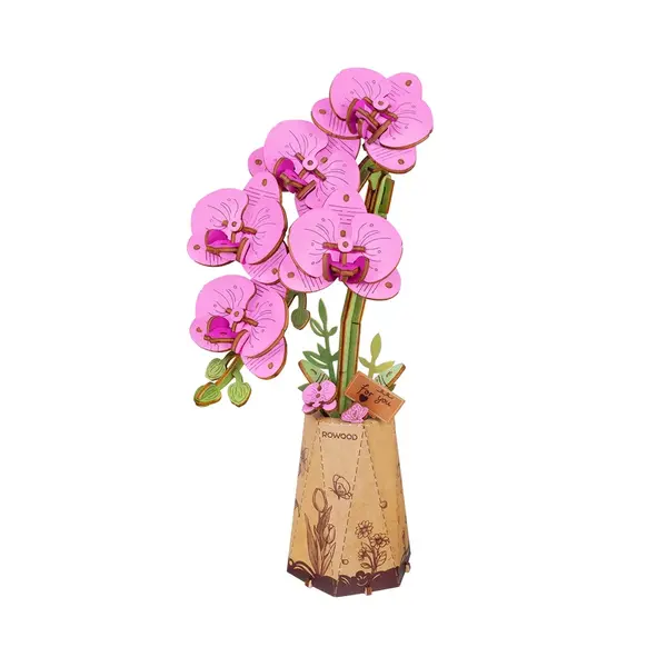 Drevený kvet - Orchidea Robotime