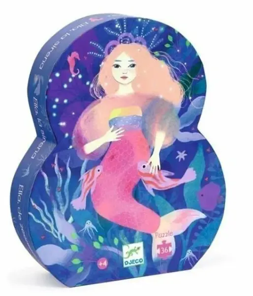 DJECO Puzzle Mořská víla Ella - 36 pcs