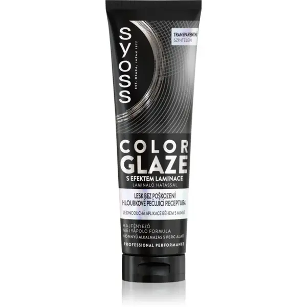 Syoss Intense Glaze Color tónovací barva na vlasy pro lesk odstín Transparent 130 ml