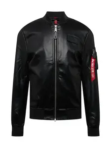ALPHA INDUSTRIES Prechodná bunda  červená / čierna / biela