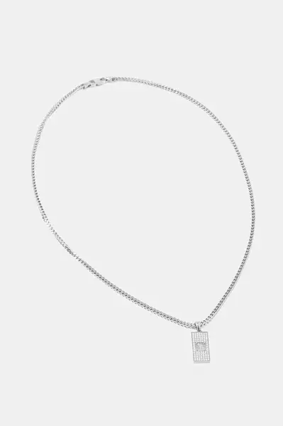 Guess náhrdelník s přívěskem pánský z nerezové oceli 4G FRONTIERS