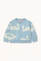 Detský bavlnený kardigan Tinycottons BIG SWANS BABY CARDIGAN