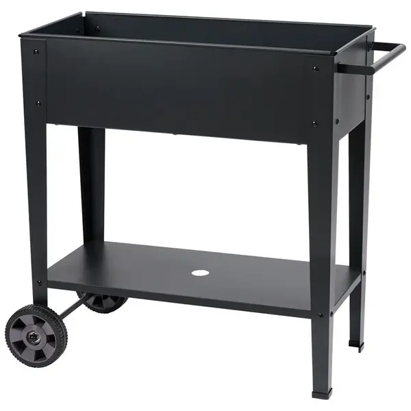 TRUHLÍK NA KVĚTINY kov, plast, 88/44/80 cm