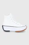 Kecky Converse Run Star Hike JWA bílá barva, 166799C.OPTICAL.WH