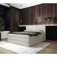 MID.YOU POSTEL BOXSPRING, 180/200 cm, bílá